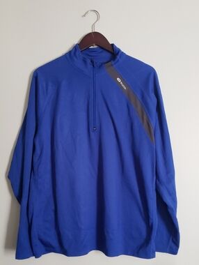 SUGOI Cobalt Blue Half-Zip Performance Pullover with Charcoal Accent
